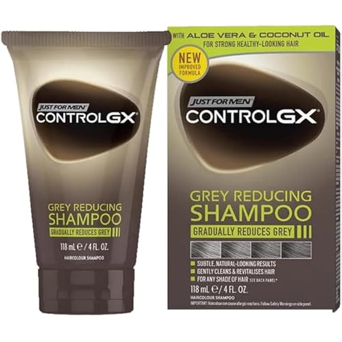 Just For Men Control Gx Grey Reducing Shampoo With Aloe Vera, 118ml